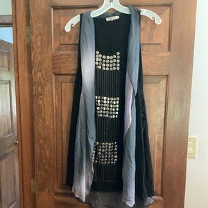 Ladies Size S / Small Sleeveless Black Fun Flirty Dress